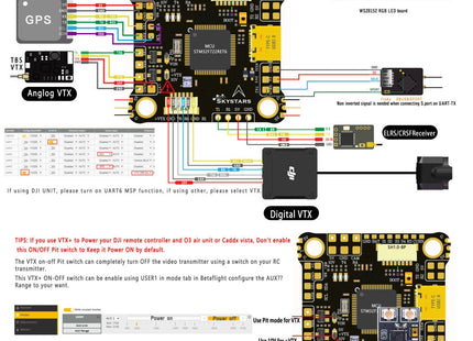SkyStars F722 HD Pro 4 Flight Controller 3-6S 30x30