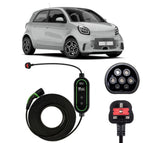 Type 2 to 3 Pin Charging Cable / 10M / 6amp – 12amp Adjustable (2.3kW)