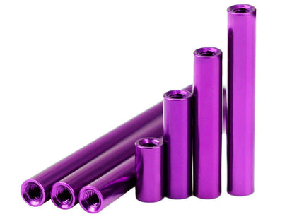10pc M3x35 Smooth Standoffs Coloured Aluminium Pack