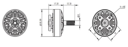 RCinPower Smoox 2306.5 Motor (1880kV / 2280kV / 2580kV) (4-6S)