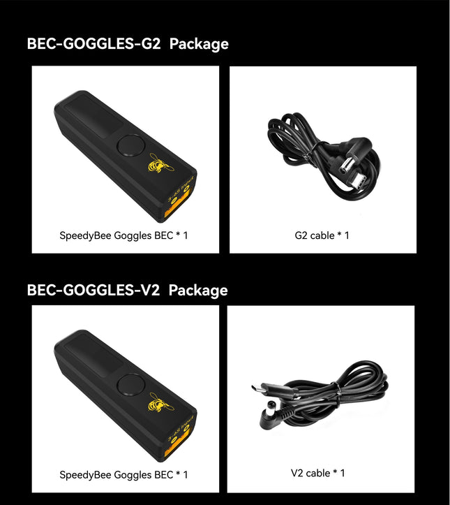SpeedyBee Goggles BEC (DJI Goggles XT60 Power Solution)