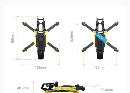 SpeedyBee Master3X Modular Frame (with Injection Moulded Head O3 Compatible)