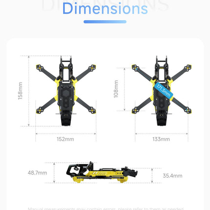 SpeedyBee Master3X Modular Frame (with Injection Moulded Head O3 Compatible)