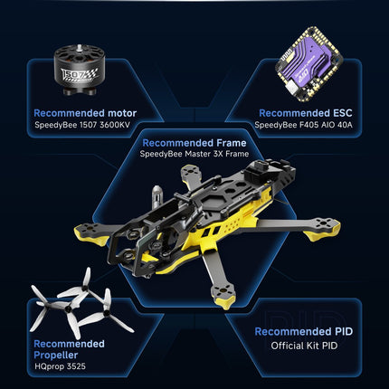SpeedyBee Master3X Modular Frame O4P (Aluminum Alloy Head)