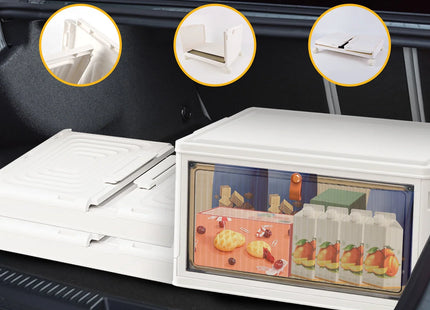 3/4/5 Tier Stackable Storage Boxes with Lids - Thickened Portable Units