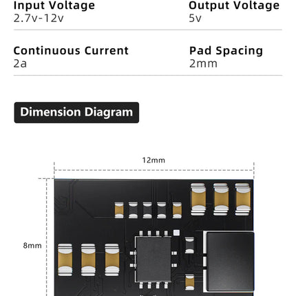 Sub250 1S BEC Board V1 for O4 Drone