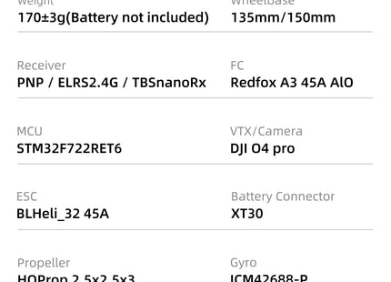 Sub250 OasisFly25 O4 Pro 2.5-Inch FPV Drone
