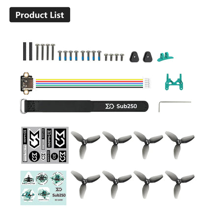 Sub250 Oasisfly30 3 Inches HD O4 Pro Freestyle Quadcopter