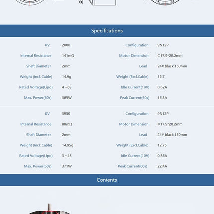 Tmotor F1408 Motor II (2800kV / 3950kV)