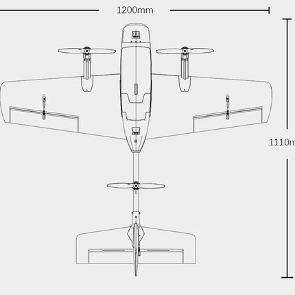 Hee Wing T2 Cruza VTOL FPV Plane (PNP+FC and Carry Case)