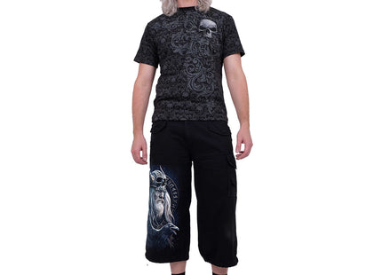 ODIN'S WARRIOR - Vintage Cargo Shorts 3/4 Long Black