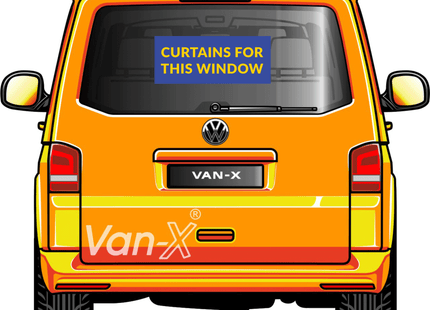 For Mercedes Vito MK2 Bare-Metal Window Curtains Eco-Line Black | Camper Van Curtains | Van-X