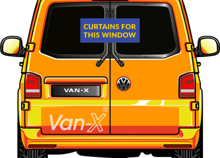 For Mercedes Vito MK2 Bare-Metal Window Curtains Eco-Line Black | Camper Van Curtains | Van-X