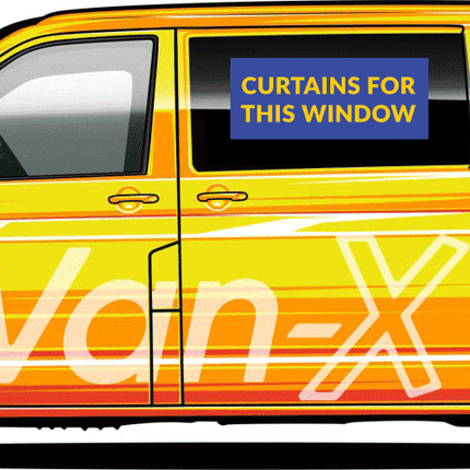 For VW T6 Window Curtains Eco-Line - Grey | Van-X