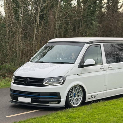 For VW T6 Highline Front Bumper XL Grille | Gloss Black ABS Upgrade | Van-X