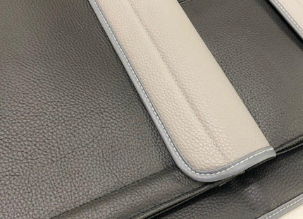 For VW T6 / T6.1 Transporter Double Back Seat Organiser – Black with Grey Lids | Van-X