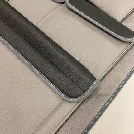 For Ford Transit Custom Double Back Seat Organiser (Grey with Black Lids)