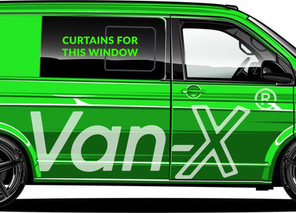 For VW T6.1 Transporter Blackout Camper Curtains Black/Black - Create Your Own Bundle | Van-X