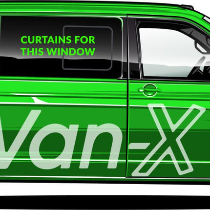 For VW T6.1 Transporter Van Conversion Premium Curtains - Black/Burgundy - CREATE YOUR OWN BUNDLE! Van-X
