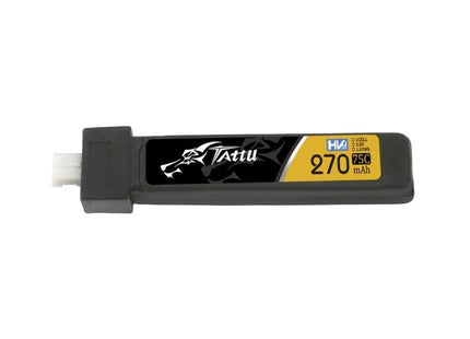 Tattu 270mAh 3.8V 75C 1S1P HV 5x LipoBattery Pack with JST-PHR 2.0 Plug (65x / 75x Whoop Lipo)