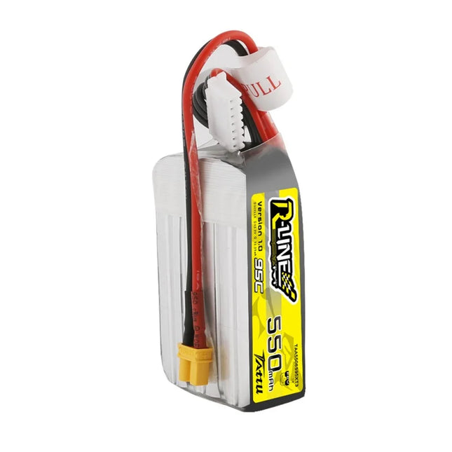 Tattu R-Line 550mAh 22.2V 6S1P 95C Lipo Battery with XT30