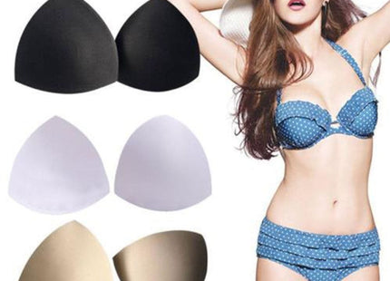 1 Pair Bra Pad Sewing Insert Soft Sponge Cup Removable Padded, Size:One size(Skin Color)