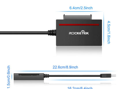 Rocketek RT-CFST USB 3.0 Memory Card Card Reader Topography SATA CF Adapter