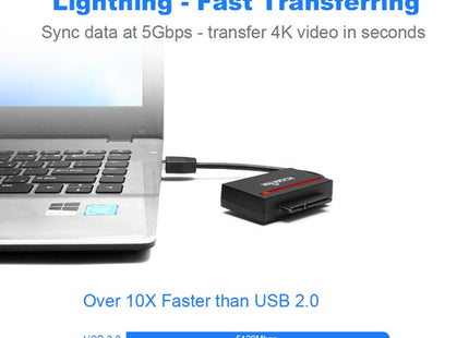 Rocketek RT-CFST USB 3.0 Memory Card Card Reader Topography SATA CF Adapter
