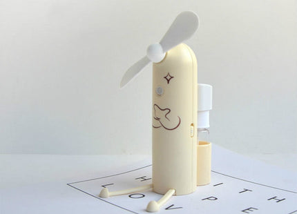Creative Mobile Phone Bracket Cartoon Spray Mini Fan Portable Usb Fan