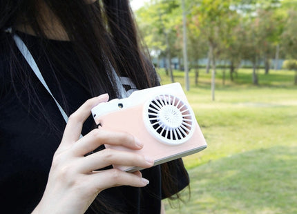 Portable Mini Usb Charging Camera Fan Hanging Neck Small Fan