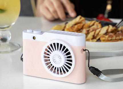 Portable Mini Usb Charging Camera Fan Hanging Neck Small Fan