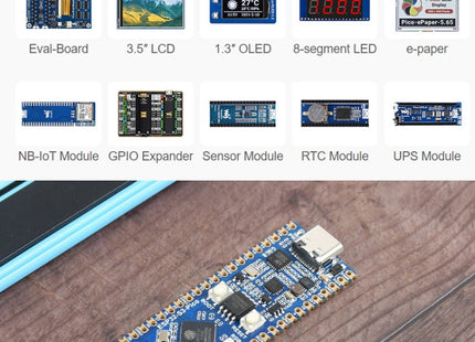 Waveshare ESP32-S3 Microcontroller, 2.4 GHz Wi-Fi Development Board Dual-core Processor, 23803