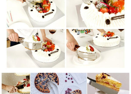 Stainless Steel Integrated Cake-cutting Leaf-shaped Cutter Equalizer, Leaf-shaped Cutter