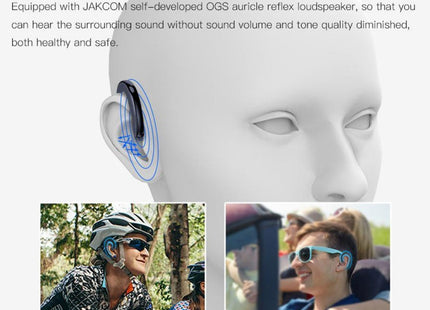 JAKCOM ET Binaural Ear-hook Smart Sports Bluetooth Earphone