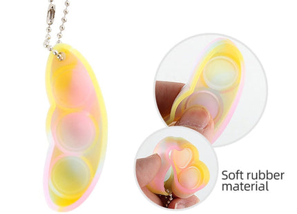 Decompression Finger Bubble Fan Keychain Pressed Venting Finger Squeezed Toys, Bubble Fan Keychain