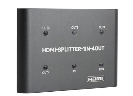 Waveshare 23738 4K HDMI Splitter, 1 In 4 Out, Share One HDMI Source, 23738