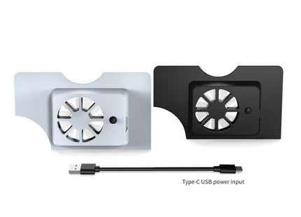 DOBE Host Base Cooling Fan With Blue Light For Switch OLED, White, Black