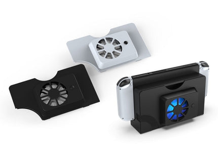 DOBE Host Base Cooling Fan With Blue Light For Switch OLED, White, Black