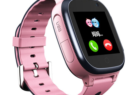 A111-Z1 Children Smart Positioning Plug-In Cartoon Call For Help Multi-Function Watch Phone, Pink, Blue