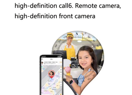 A111-Z1 Children Smart Positioning Plug-In Cartoon Call For Help Multi-Function Watch Phone, Pink, Blue