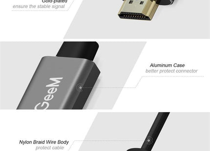 QGeeM QG-HD02 HDMI Single to Mini DP Converter(Silver Gray)
