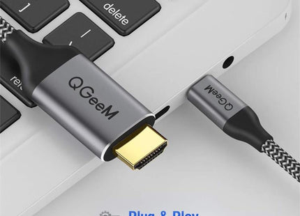QGeeM QG-UA09 Type-C To HDMI Cable 1.8m
