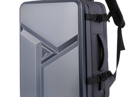 Large-capacity Waterproof Expandable Hard Shell Backpack with USB Charging Hole(161 Dark Gray)