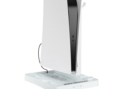 For PS5 ipaly Host Multifunctional Cooling Base VR2 Handle Charging Stand Disc Storage Rack, HBP-6478
