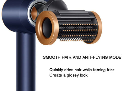 For Dyson Hair Dryer Nozzle Smooth Flyaway Attachment(Gray)
