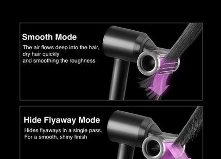 For Dyson Hair Dryer Nozzle Smooth Flyaway Attachment(Gray)