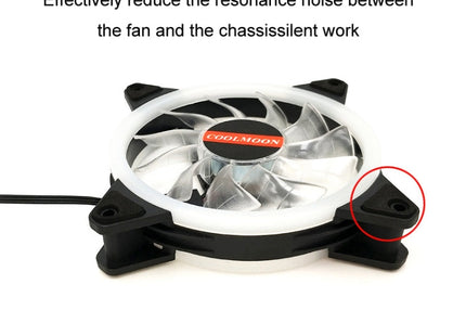 COOLMOON 12cm Dual Aperture Computer Mainframe Chassis Dual Interface Fan