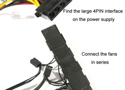 COOLMOON 12cm Dual Aperture Computer Mainframe Chassis Dual Interface Fan