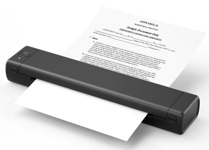 M08F Bluetooth Wireless Handheld Portable Thermal Printer(Black A4 Version)