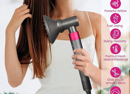 For Dyson Hair Dryer Airwarp Diffusion Nozzle Attachment Replacement Accessories With Adapter